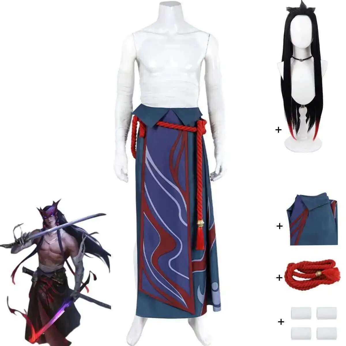 Anime Cosplay To Buy - Game LOL Unforgotten Yone Cosplay Costume