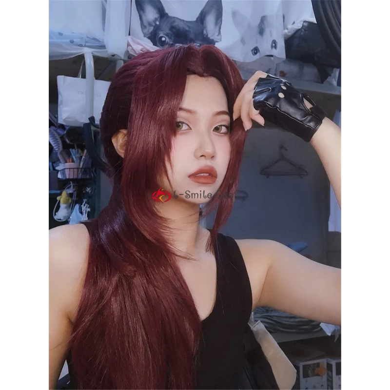 Anime Cosplay Red Hair - CyHigh Quality Rebecca Revy Cosplay Wig