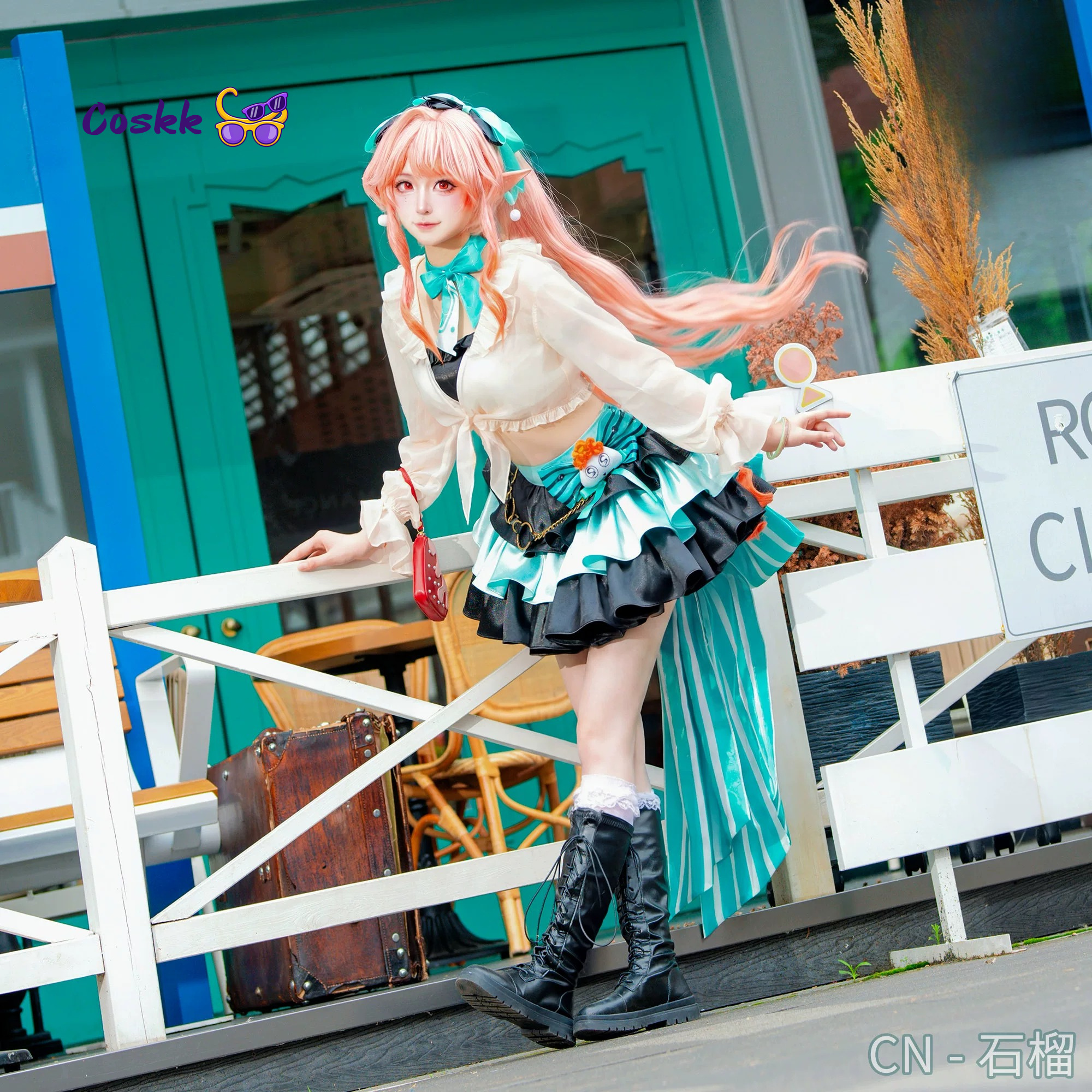 Anime Cosplay Bunny - Handmade Cos Outfit: Arknights Haruka Spring