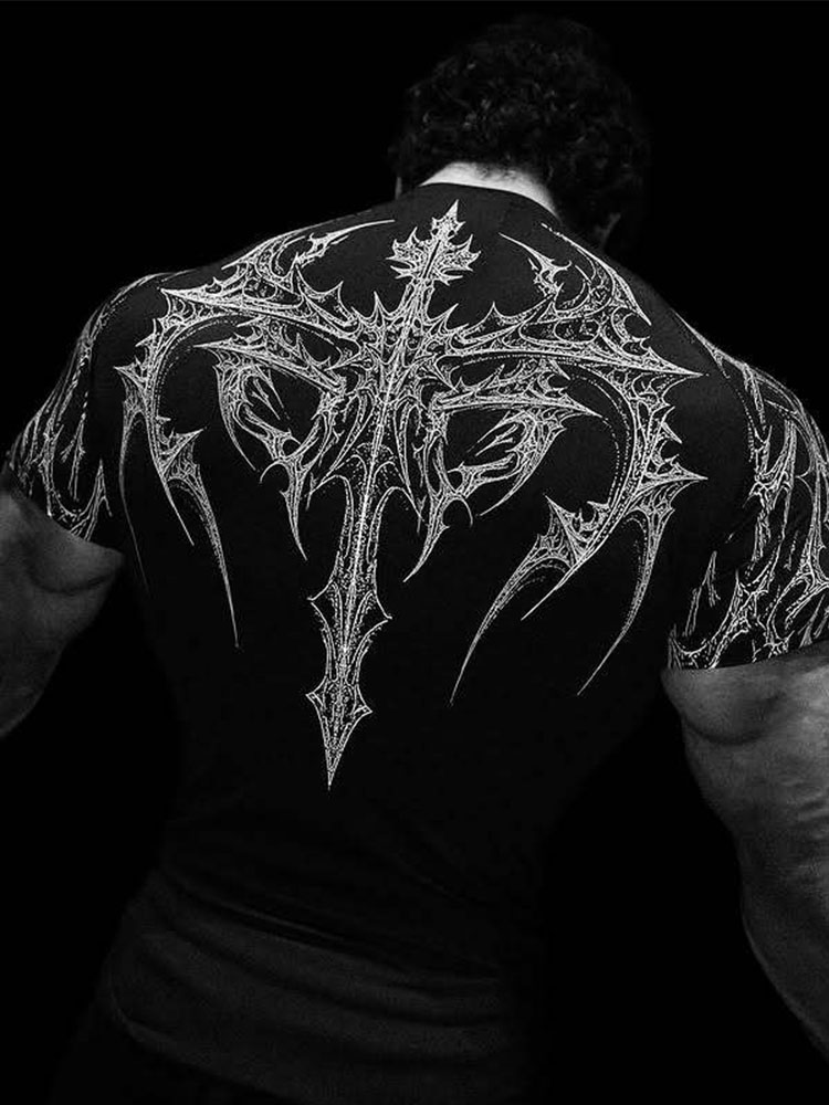 Black Clover Grimoire - New Summer GYM T-shirt Men's Gothic