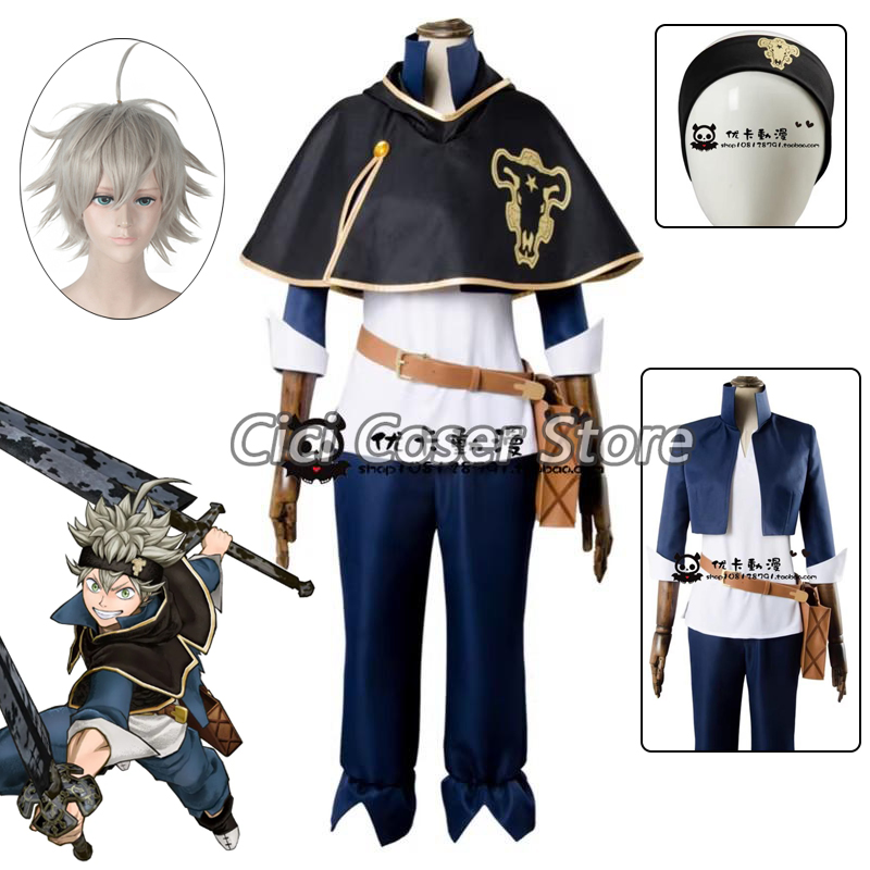 Black Clover Grimoire - Anime Clover Asta Cosplay Costume Cloak