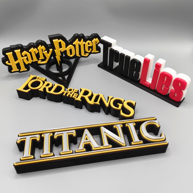 Classic Mo vie Title 3d Logo S - Anime Cosplay Title recension och pris