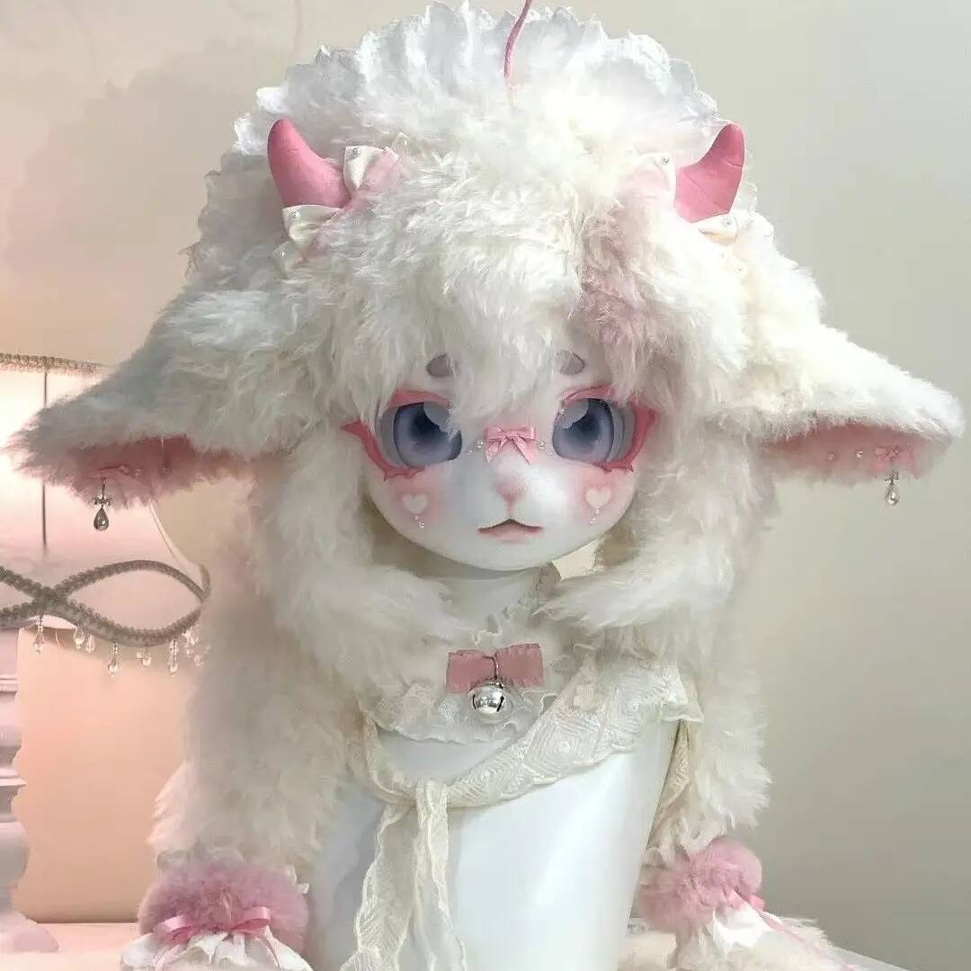 Handmade Kig Fursuit Head, Cut - Anime Cosplay Female recension och pris