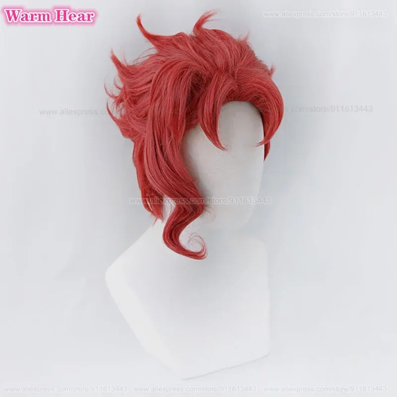Noriaki Kakyoin Synthetic Unis - Anime Cosplay Red Hair recension och pris