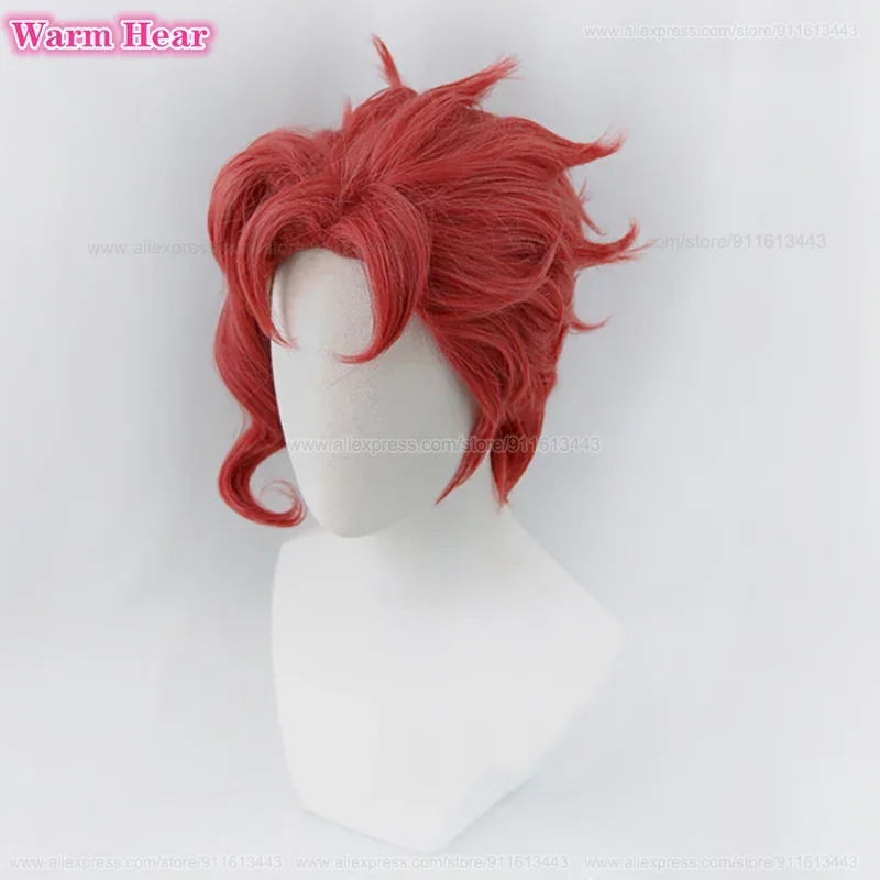 Noriaki Kakyoin Synthetic Unis - Anime Cosplay Red Hair recension och pris