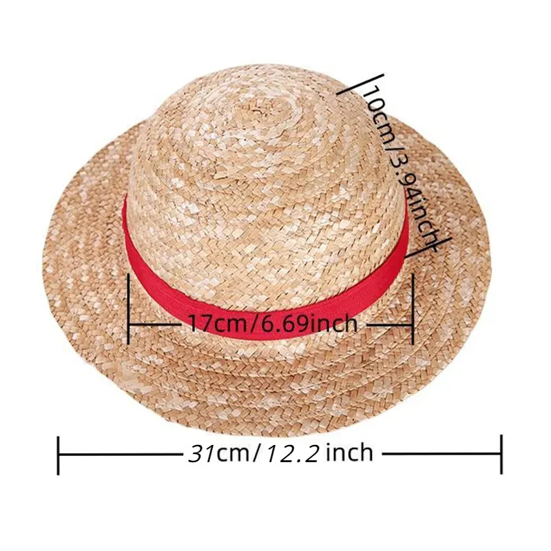 Straw Hat Anime Cosplay Prop L - One Piece Straw Hat recension och pris