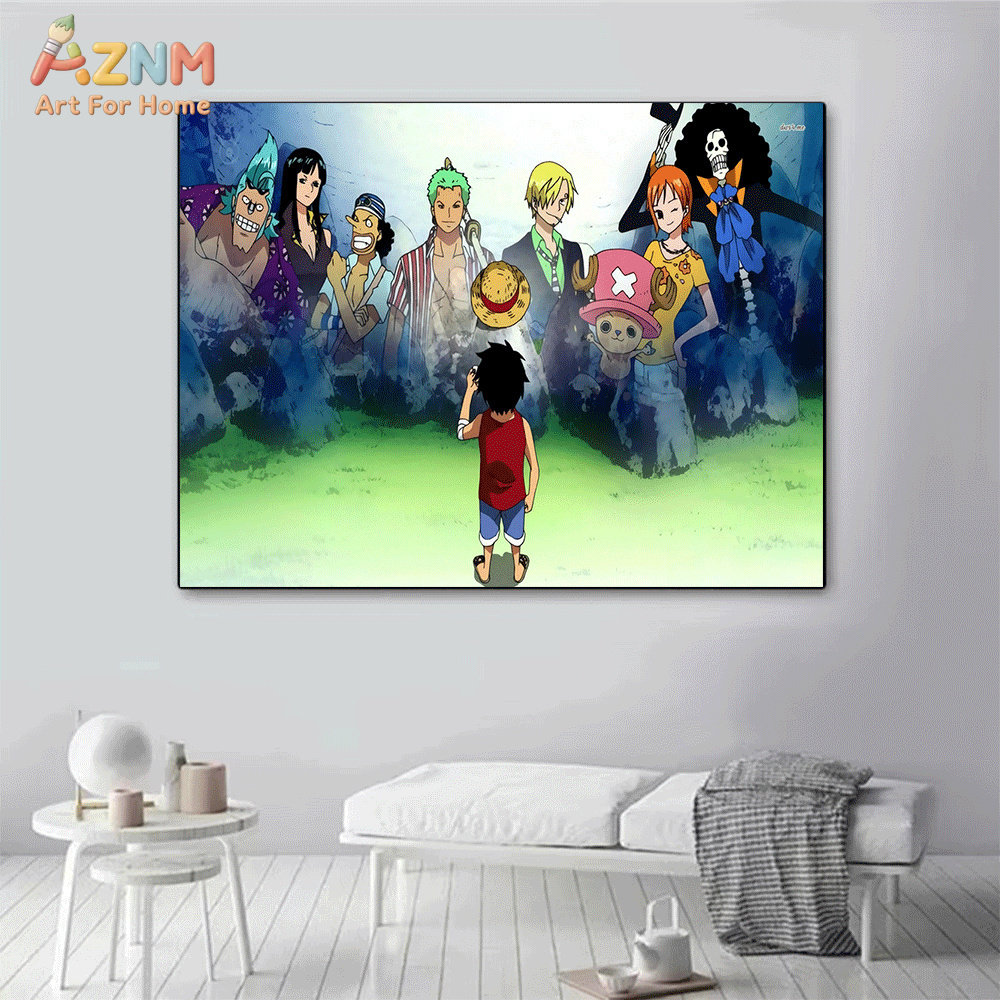 AZNM One Piece Anime Canvas Po - One Piece Straw Hat recension och pris