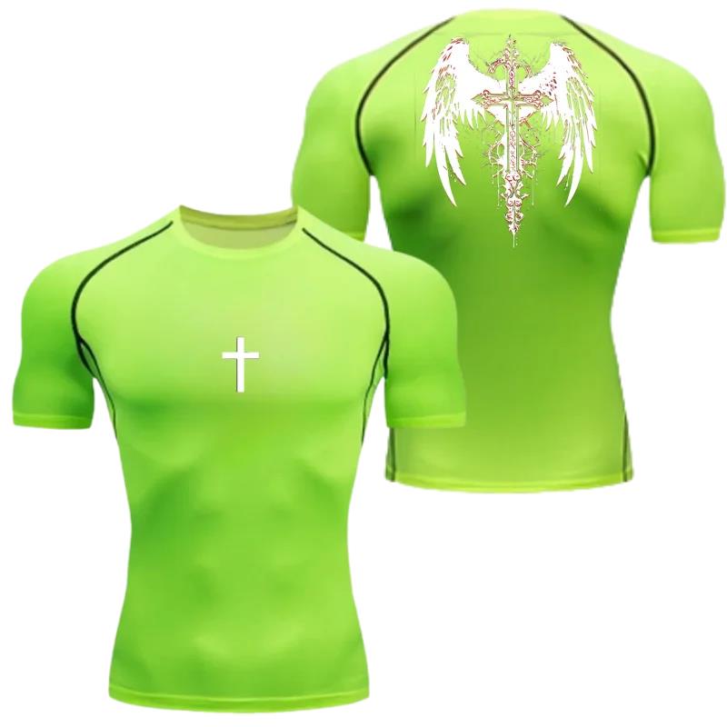Men's Cross Wing Print Compres - Black Clover Grimoire recension och pris