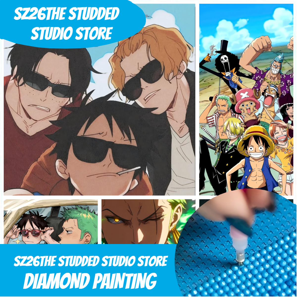 Sz26The Studded Anime One Piec - One Piece Straw Hat recension och pris